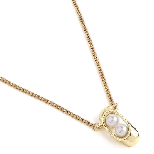 Gold Twin Pearl Necklace - Ikram